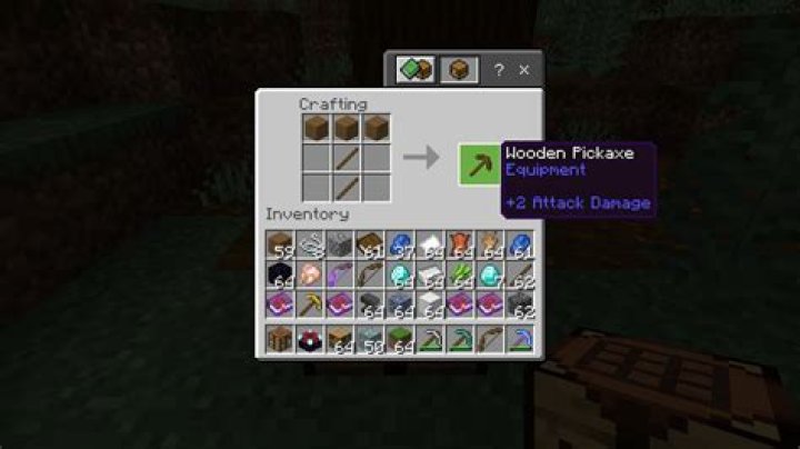 How do you get a pickaxe in minecraft