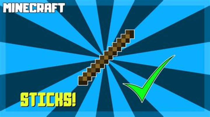 How do you get a stick in minecraft