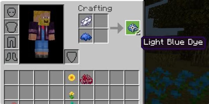 How do you get blue dye in minecraft