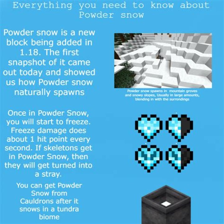 How do you get powder snow in minecraft