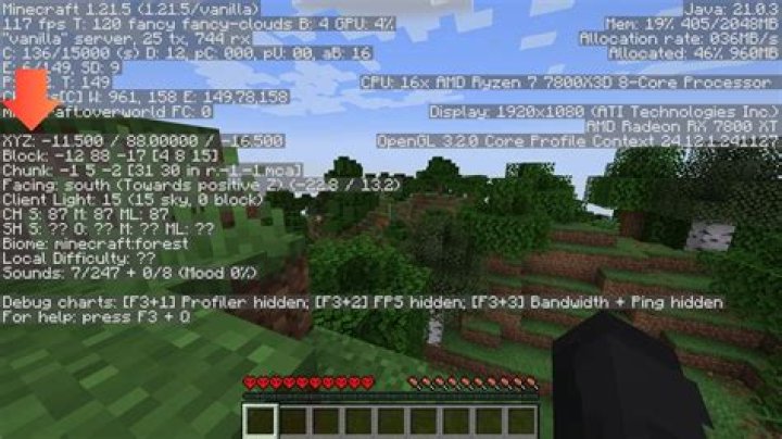 How do you get your coordinates in minecraft