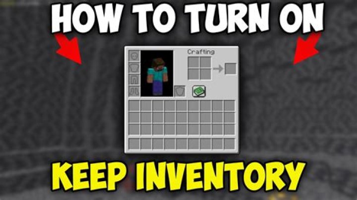 How do you keep your inventory in minecraft