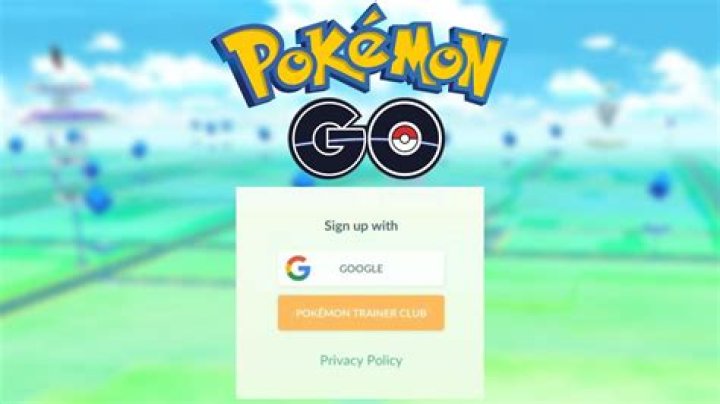 How do you log into pokemon go