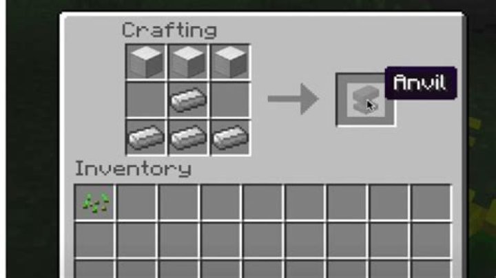 How do you make a anvil in minecraft