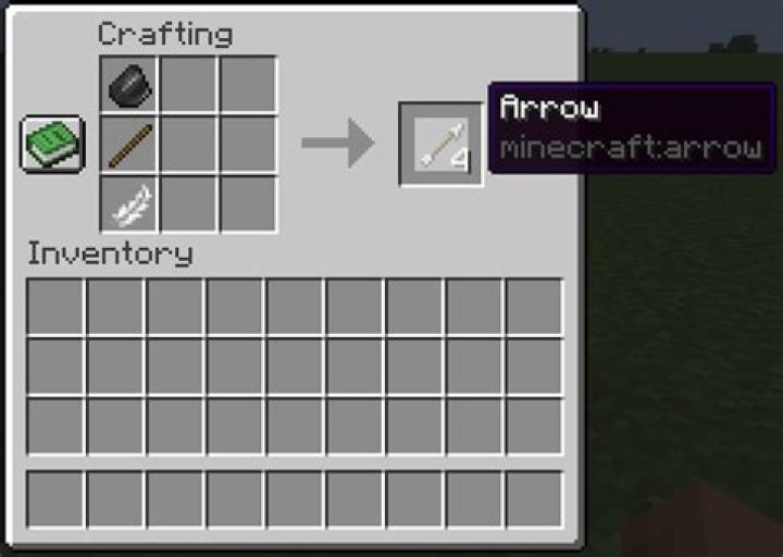 How do you make a arrow in minecraft