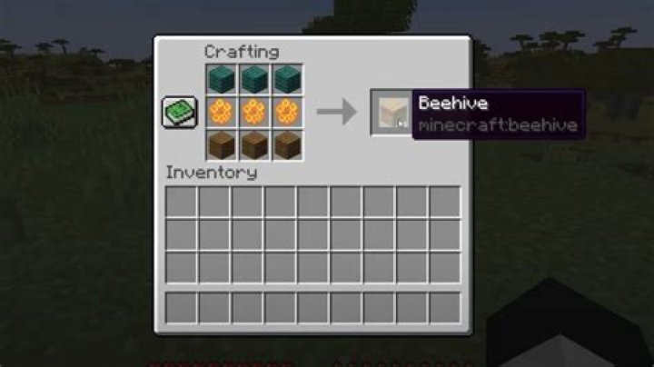 How do you make a beehive in minecraft