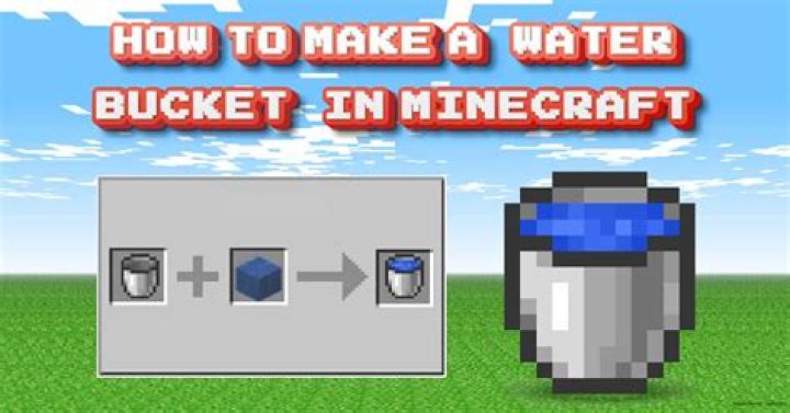 How do you make a bucket on minecraft