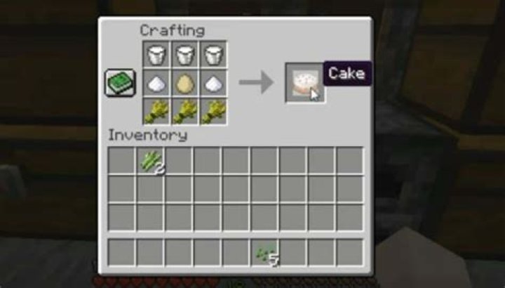 How do you make a cake in minecraft