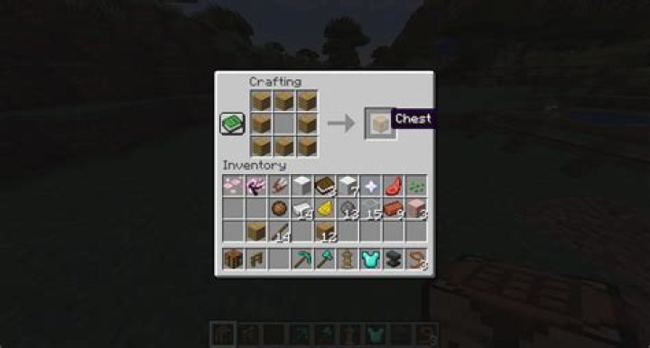 How do you make a chest in minecraft