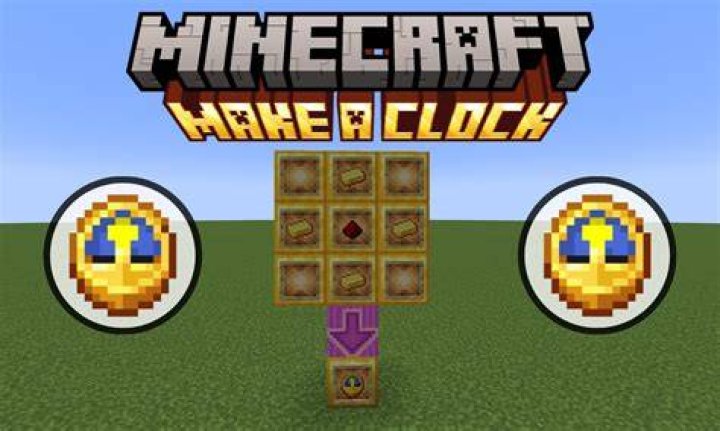 How do you make a clock in minecraft