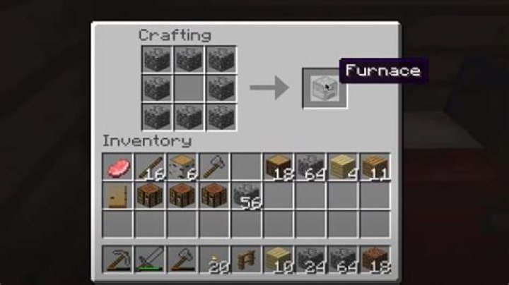 How do you make a furnace in minecraft