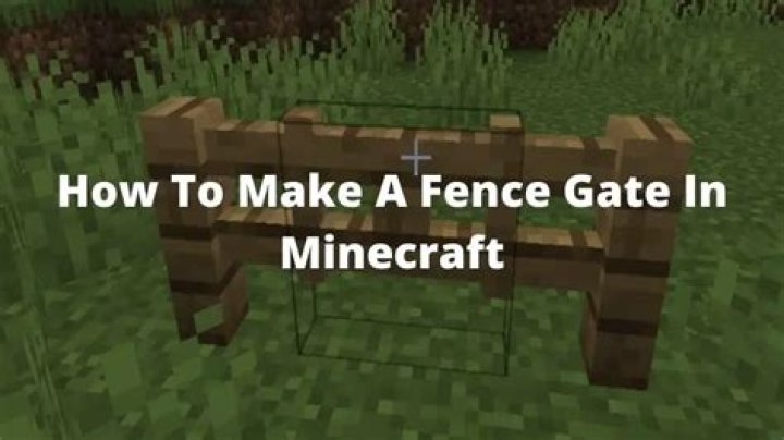 How do you make a gate in minecraft