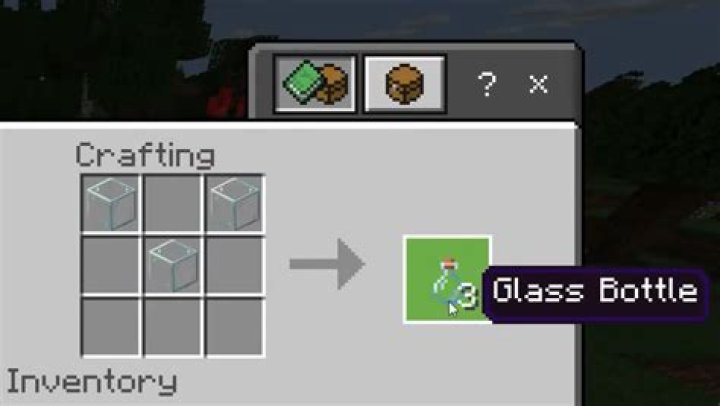 How do you make a glass in minecraft
