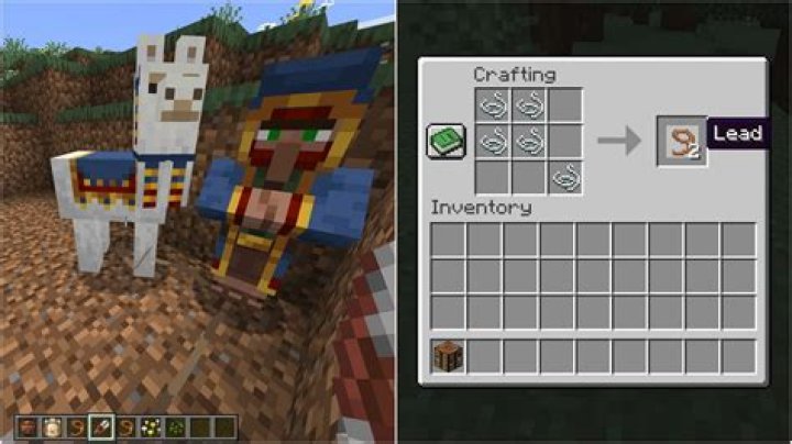 How do you make a lead in minecraft