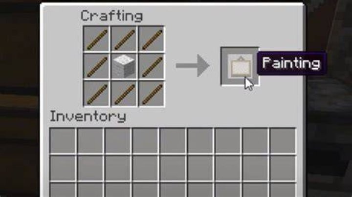 How do you make a painting in minecraft