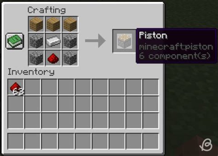 How do you make a piston in minecraft