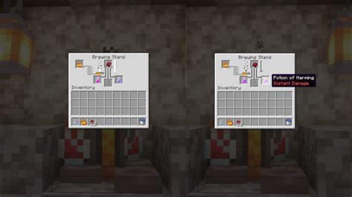 How do you make a potion in minecraft