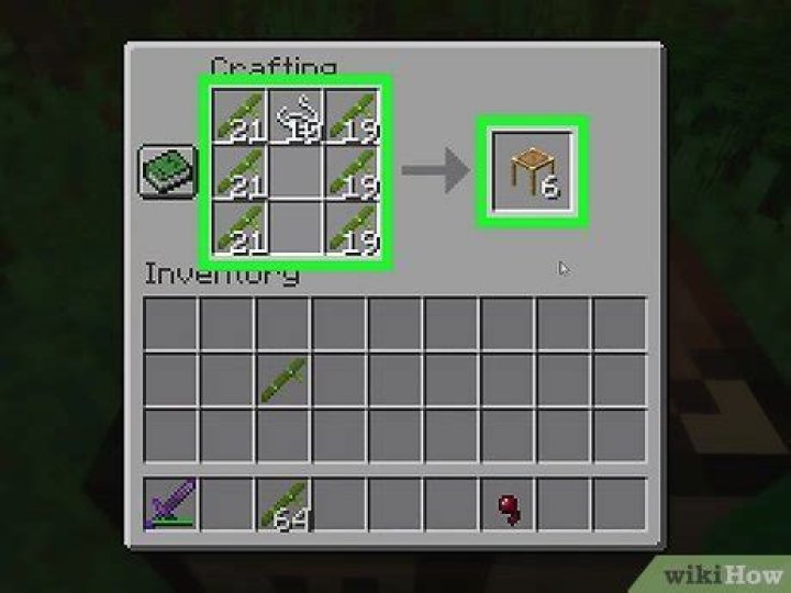 How do you make a scaffolding in minecraft