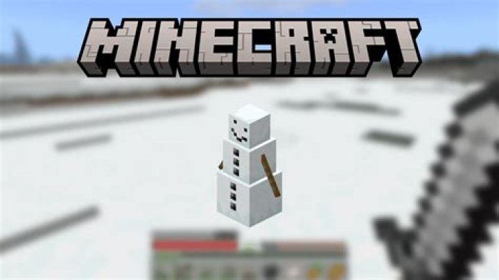 How do you make a snowman in minecraft