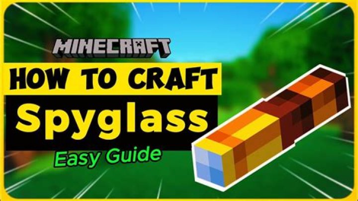How do you make a spyglass in minecraft
