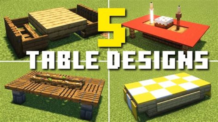 How do you make a table on minecraft