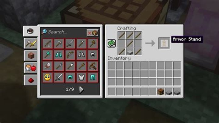 How do you make armor stands in minecraft