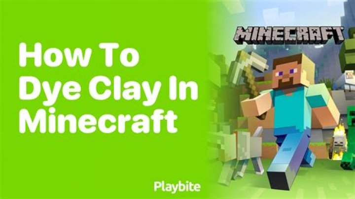 How do you make colored clay in minecraft