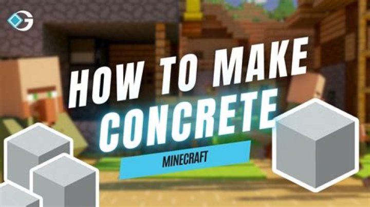 How do you make concrete in minecraft survival