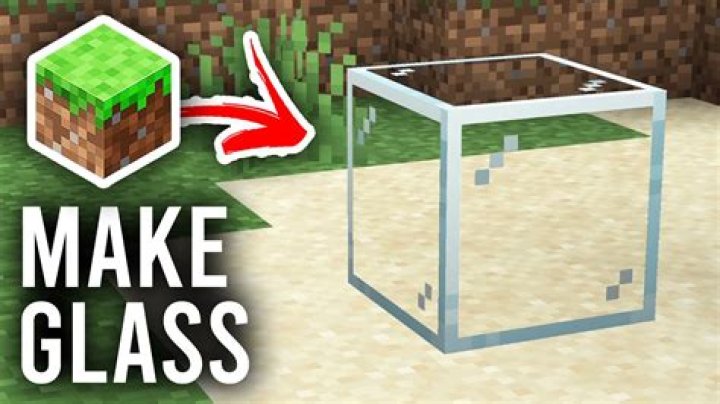 How do you make glass blocks in minecraft