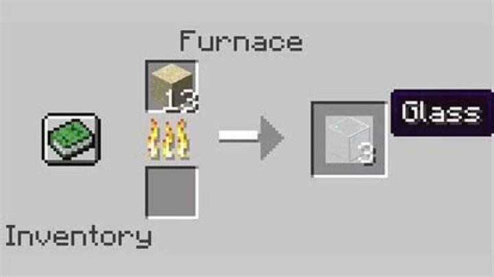 How do you make glass in minecraft pe