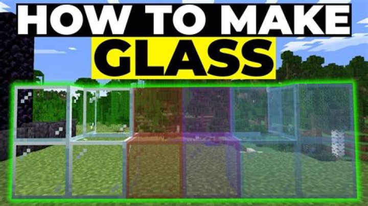 How do you make glass in minecraft survival