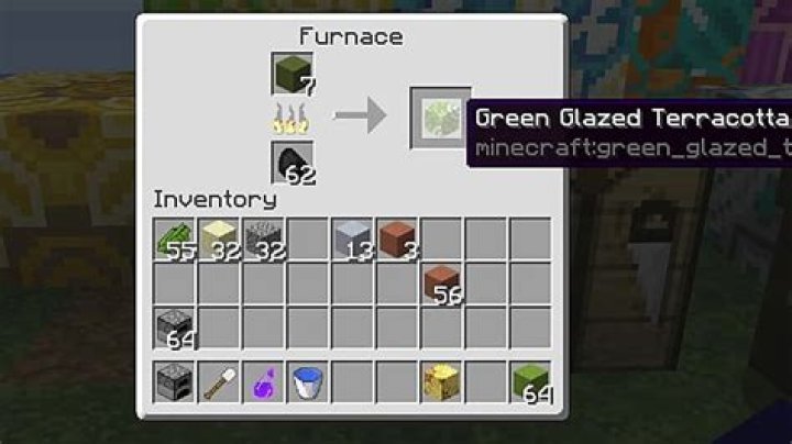 How do you make glazed terracotta in minecraft