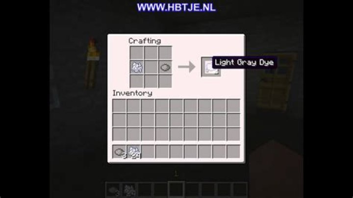 How do you make gray dye in minecraft