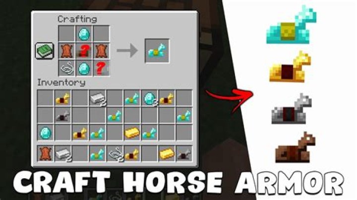 How do you make horse armor in minecraft