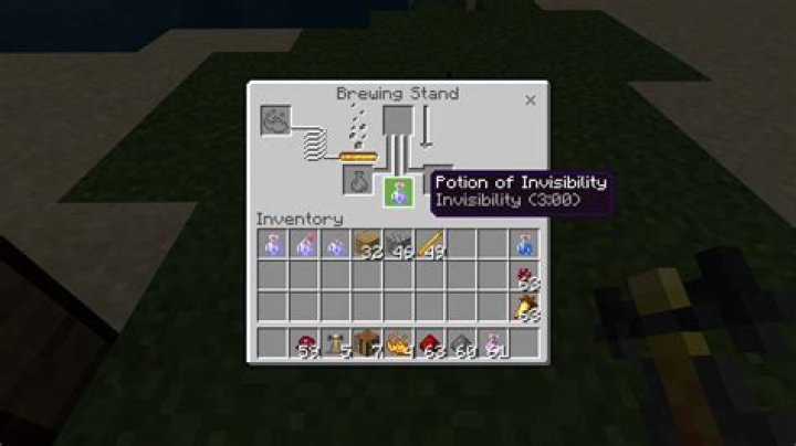 How do you make invisibility potions in minecraft