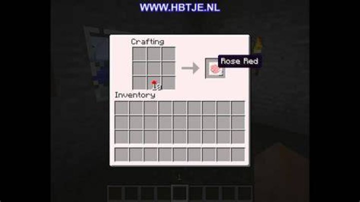 How do you make red dye in minecraft