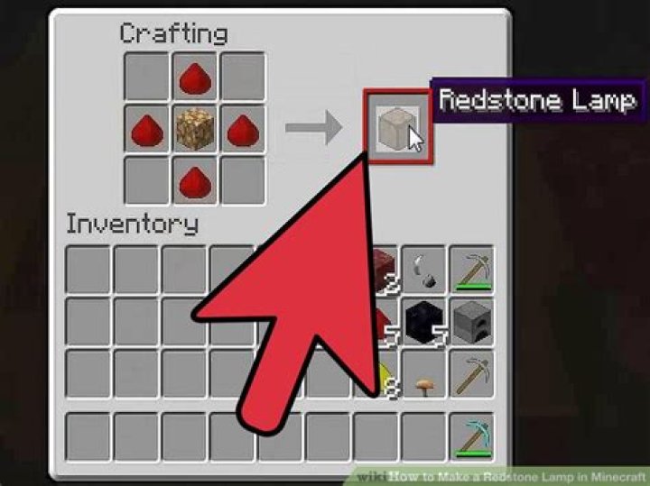 How do you make redstone lamps in minecraft