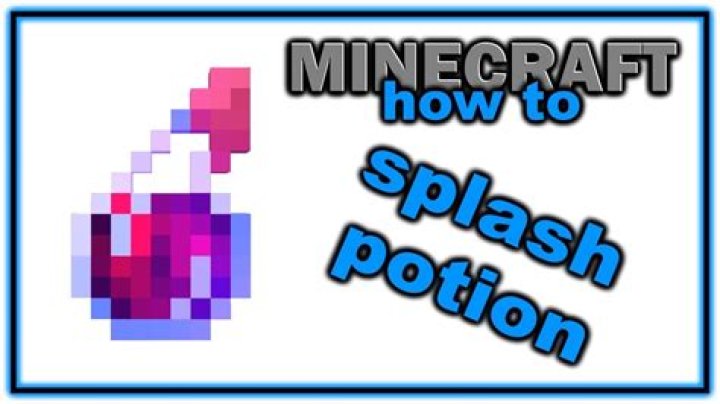 How do you make splash potions in minecraft