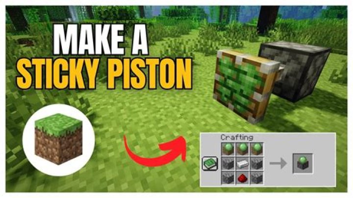 How do you make sticky pistons in minecraft