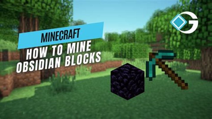 How do you mine obsidian in minecraft pe