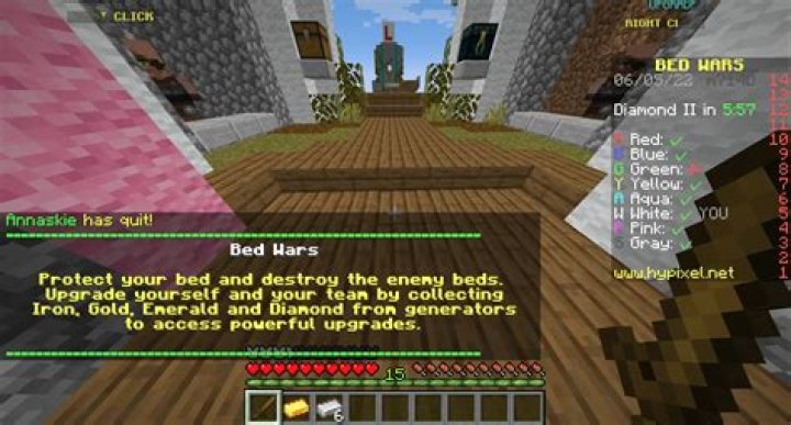 How do you play bed wars on minecraft