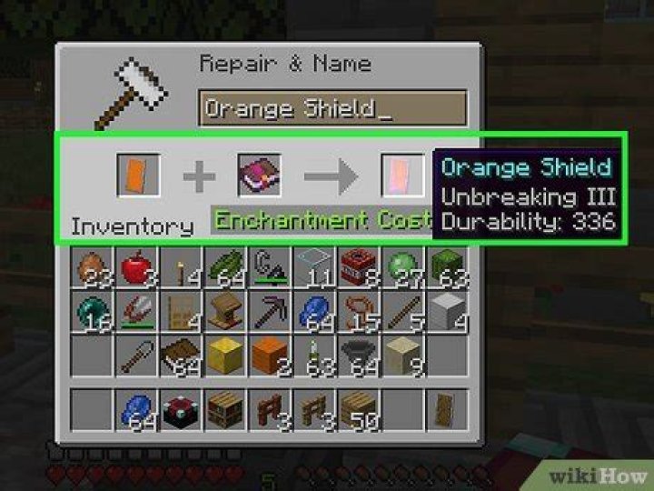 How do you repair a shield in minecraft
