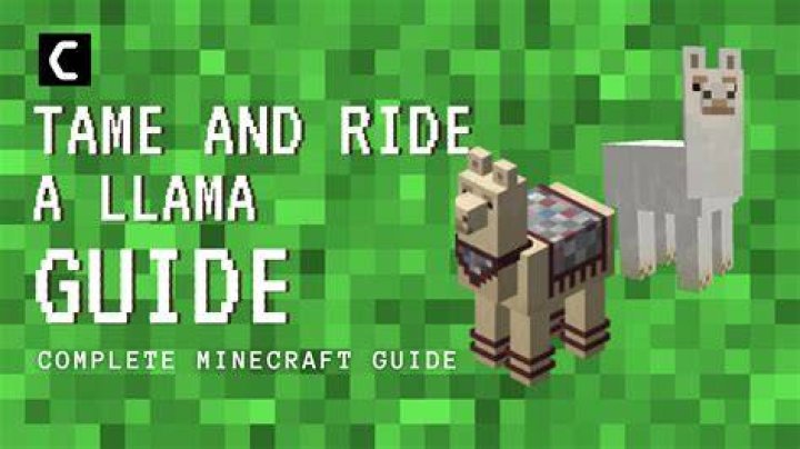 How do you ride a llama in minecraft