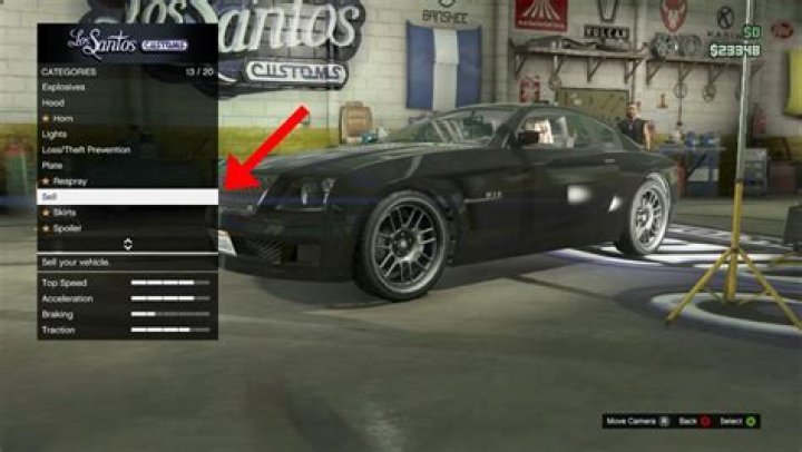 How do you sell cars in gta 5 story mode