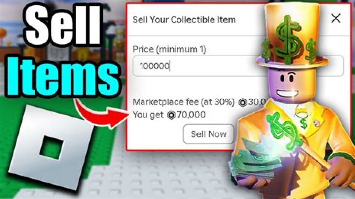 How do you sell items on roblox
