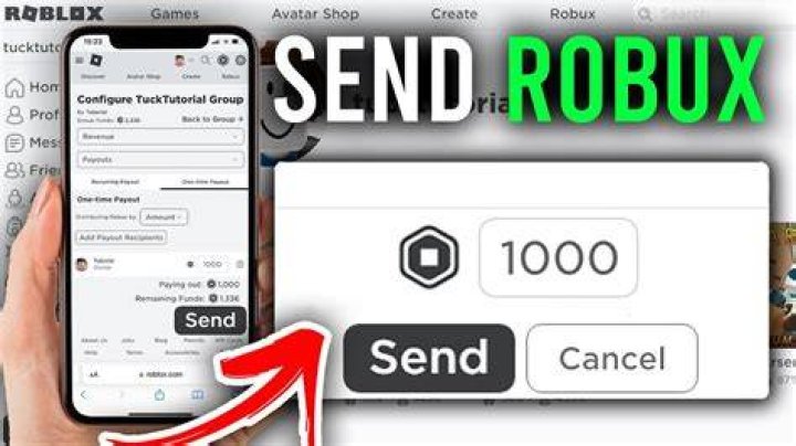 How do you send robux on roblox