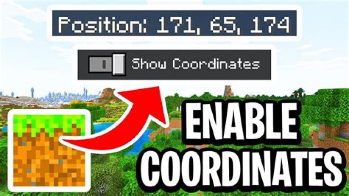 How do you show your coordinates in minecraft