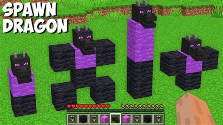 How do you spawn a dragon in minecraft