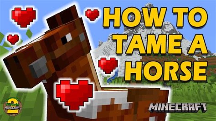 How do you tame a horse in minecraft