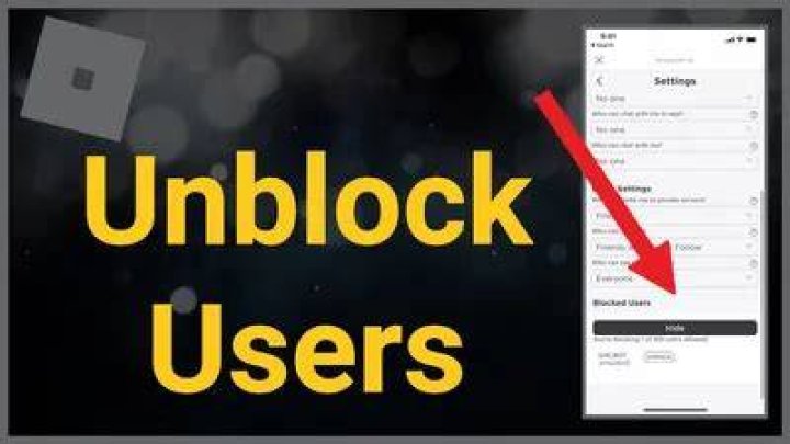 How do you unblock people on roblox
